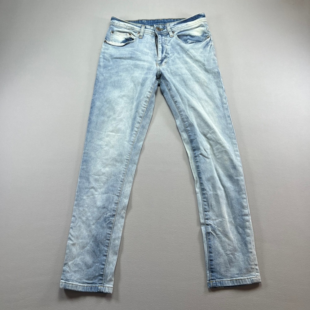Company Eighty One Jeans Men 30x30 Blue Denim Cotton Stretch Mid Rise Skinny Leg